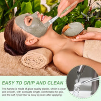 12/6/2pcs Facial Mask Brushes Set Face-Mask Applicator Soft Facial Application Brush with Clear Plastic Handle for Skin Care