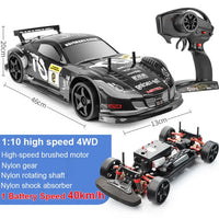 1:10 70km/H Remote Control Car 4wd High Speed Drift 2.4g Rc Car Shock Absorber Anti-Collision Rc Toys Christmas Gift
