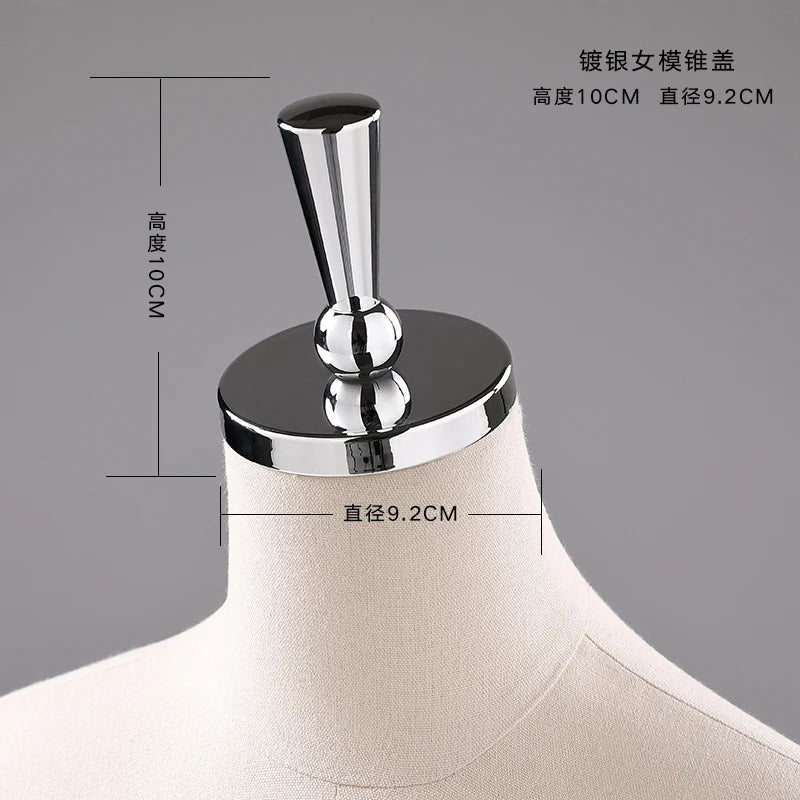 Female Male & Kids Electroplated Head Cover Mannequin Caps Accessories For Mannequins Props