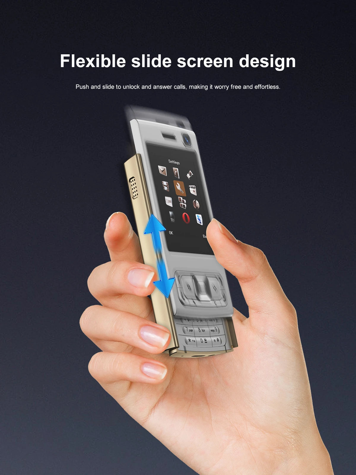 SERVO N95 PRO 2G GSM Slide Screen Mini Mobile Phone Magic Voice Call Recording MP3/MP4 Player Blacklist Small Cellphone FM Radio