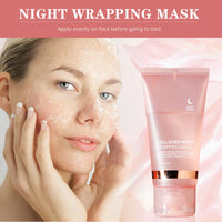 Face Mask Collagen Night Wrapping Mask Elasticity Hydration Reduces Sagging Dullness Hydrolyzed Collagen Skin Care Products 75ml