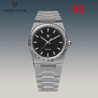PAGANI DESIGN 2025 New Thin 7mm Fashion Men Quartz Watch V2 Stainless Steel Sapphire 10Bar Waterproof  C3 reloj hombre