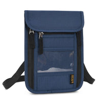 Travel Passport Bag Neck Document Bag Nylon Wallet Family Rfid Blocking Multi-Pockets Anti-Theft Credit Card Passport Holder New