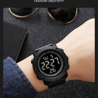 SKMEI 2122 Men's Electronic Watch Sports Waterproof Glow Electronic Watch Multi functional Student LED Watch Men's