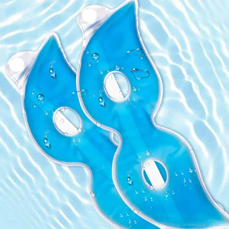 PVC Ice Gel Eye Mask Reuseable Face Mask Cooling Eyes Care Relaxation Relieve Fatigue Cold Relieve Facial Edema Beauty Skin Care