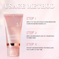 Face Mask Collagen Night Wrapping Mask Elasticity Hydration Reduces Sagging Dullness Hydrolyzed Collagen Skin Care Products 75ml