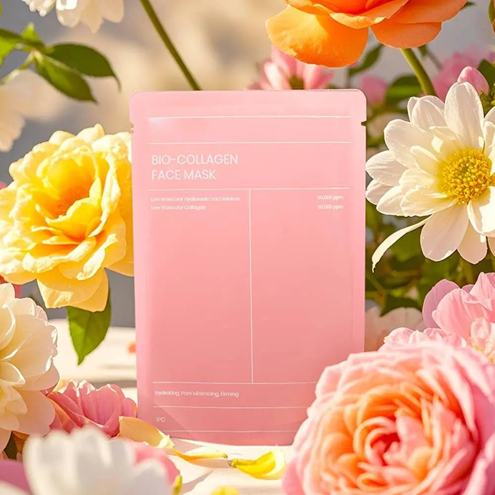 Bio Collagen Face Mask Shrink Pores Deep Hydrating Moisturizing Split Mask Firming Nourish Hydrating Face Mask Beauty Skin Care