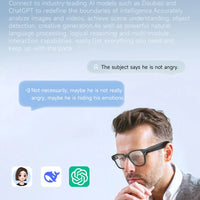 Smart Video Glasses Myopia Prescription Anti Shake Video Recording WIFI Bluetooth Transmission Object Recognition Smart Glasses