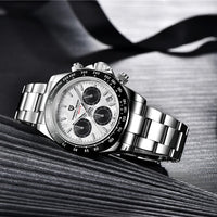 40mm New V2 PAGANI DESIGN Men's Quartz Watches Sapphire Retro Chronograph Stainless Steel Waterproof Watch Men Relogio Masculino