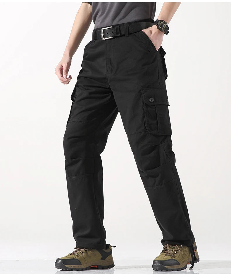 Tactical Cargo Pants Men Cotton Overalls Outdoor Work Trousers Big Size Hombre Clothing Camo Hiking Pants