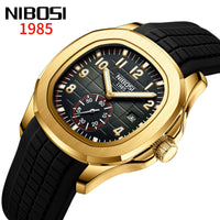 NIBOSI Brand Luxury Mens Watch Waterproof Luminous Digital Design Quartz Watch Casual Belt Date Watches For Men reloj hombre