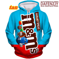 Men's Novelty Food Hoodie 3D Print Pullover Unisex Casual Sweatshirt