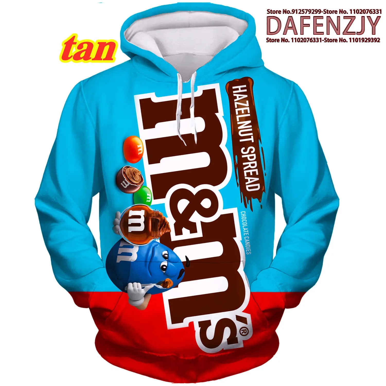 Men's Novelty Food Hoodie 3D Print Pullover Unisex Casual Sweatshirt