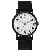 YIKAZE Fashion Men's Watches Luxury Military Men Quartz Watch Canvas Strap Luminous Hands Clock Sports Wristwatch for Man Male
