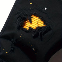 Men's Splash-Ink Patchwork Jeans