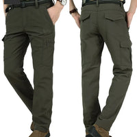 Winter Thick Pants Men Double Layer Fleece Cashmere Overalls High Quality Male Camouflage Trousers Warm Casual Cargo Pants