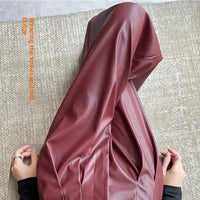 High Waist Wide Leg PU Leather Pants Women's Suit Casual Floor Length Trousers Autumn Winter New Style Loose Fit Long Pants