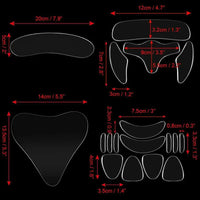 18Pcs Silicone Face Forehead Cheek Chin Sticker Anti-wrinkle Face Eye Patches Wrinkle Removal Face Lifting Beauty Tool Skin Care