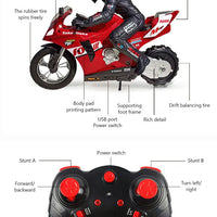 RC Motorcycles 1/6 Electric Motor RC Cars High Speed 4CH Remote Control Racing Motorcycle Drift Car Kids Xmas Festival Gift