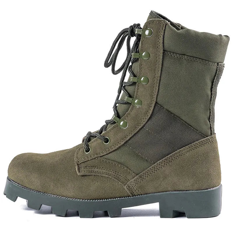 37-48 Training Boots Outdoor Hiking Climbing Shoes Green High Top Desert Boots Work Security Shoes