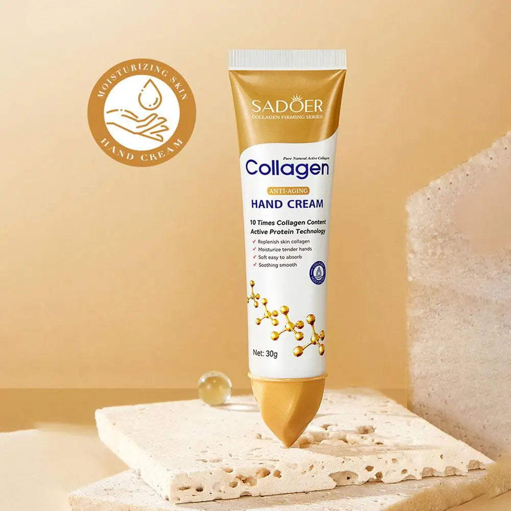 SADOER Collagen Hand Cream Hands Skin Friming skincare Moisturizing Brightening Hydrating Hands Creams Hand Skin Care Products