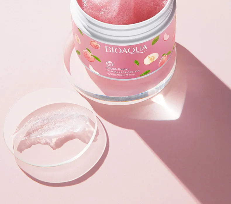 BIOAQUA Honey Peach Exfoliating Facial Cream Scrub Exfoliant Body Scrub Moisturizing Nourishing Exfoliator Face Cream Skin Care