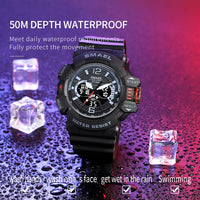 SMAEL Sport Watch for Men Waterproof Wristwatches Student Dual Display Digital Multi-function Stopwatch Clocks 8065 Male Watches