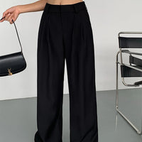 Multicolor Office High-waisted Wide-leg Suit Pants Women's 2025 Autumn Loose and Drape Casual Straight Mopping Trousers