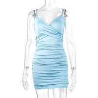 Women's Sexy Spaghetti Strap Bodycon Short Dresses,Mini Dress,Red Dresses,Woman Clothing,New In Dress,Party Dress,Clothes