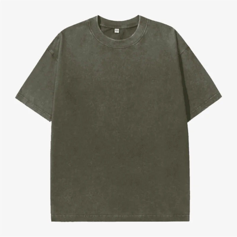 Custom T-shirt free print logo images vintage wash design tees pure cotton cultural shirts men's women's batik wax print Fabric