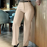 Sweet Patchwork High Waist Casual Pants Autumn Hot Sale Of The Season New Arrival Women's Fashion Fresh Style Loose Fit Trousers