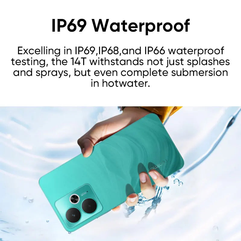 Global Version realme 14T 5G Smartphone MediaTek Dimensity 6300 6.67“ OLED Display 6000mAh Battery Next AI IP69 Water Resistant