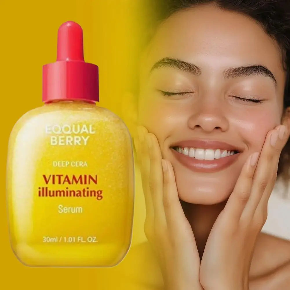 Deepcera Korean Skincare Bakuchiol Plumping Serum And Vitamin C Brightening Serum For Fading Acne Scars On The Face Skin Care