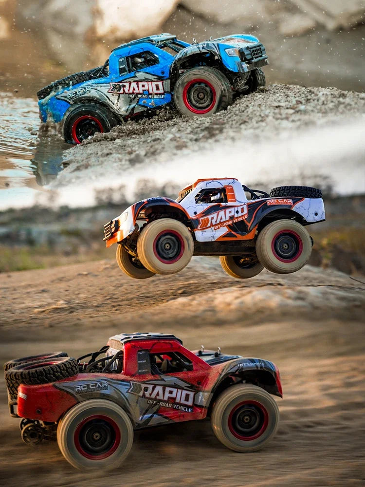 Rc Car Off Road 4x4 50km/h Or 75km/h High Speed Brushless Motor Monster Truck 1/16 Desert/Snow Racing Drift Cars Toys For Boys