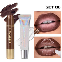 Lipstick Suit, Lip Liner with Lip Gloss, Depicting The Contour of The Lips, Moisturizing The Lips, Charming Lips