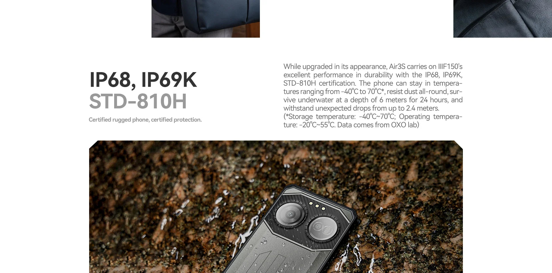 IIIF150 Air3S Rugged Smartphone Phone 6.6" 16GB(4+12) 128GB 16MP Camera Telephone Portable 5500mAh Android 14 NFC Call Phone