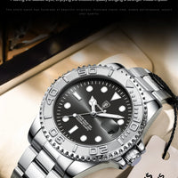 POEDAGAR Business Luxury Man Watch Luminous Waterproof Date Stainless Steel Men Watch High Quality Military Men's Quartz Watches