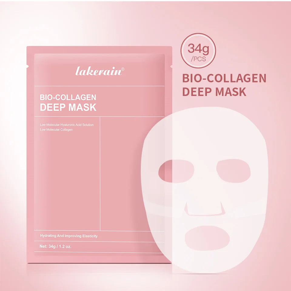 Bio-Collagen Real Deep Mask Supplement Collagen Hydrating Overnight Hydrogel Mask Elasticity Improvement Pore Minimizing Firming