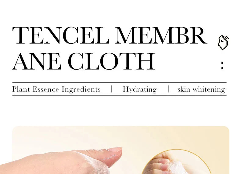 10pcs SADOER 24K Gold Vitamin C Hyaluronic Acid Face Mask Facial Moisturizing Firming Hydrating Facial Masks Skin Care Products