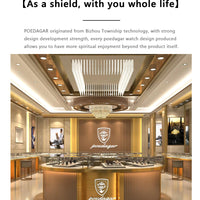 POEDAGAR Luxury Casual Man Watch Waterproof Luminous Date Week Quartz Men's Watches Stainless Steel Fashion Sport Men Wristwatch