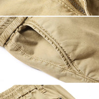 2024 New Cotton Men Cargo Pants Khaki Casual Men Tactical Joggers Cargo Multi-Pocket Fashions Black Army Trousers Work Wear