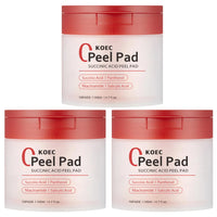 70pcs Red Succinic Acid Peeling Pads Gentle Exfoliation Peeling Pads With Succinic Acid Skin Acnes Cleaner Toner Pads