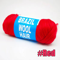 70g/ball Brazilian Wool Hair Yarn for Braiding Synthetic Artificial Senegalese Twisting Wig Hair Attachment Knitting Salon