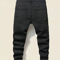 Men's Splash-Ink Patchwork Jeans