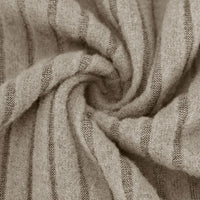 Women's Long Sleeve V-Neck T-Shirt Pit Stripe Milled Fashion Temperament Top