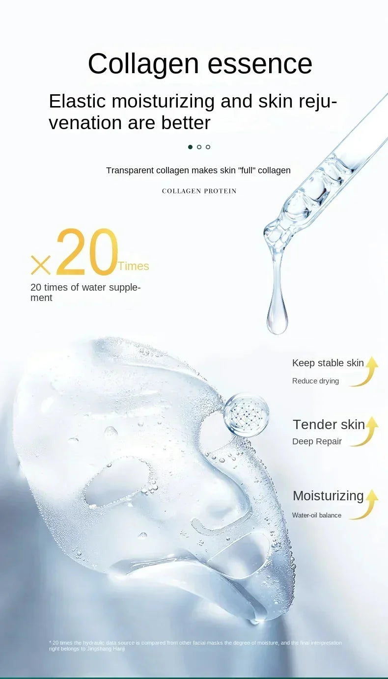 Tiktok Hot Sale Seaweed Collagen Filling Crystal Mask Replenishing Fruit Jelly Skin Transparent Mask Skin Care Masque 1/3/5/10pc