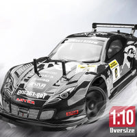 1:10 70km/H Remote Control Car 4wd High Speed Drift 2.4g Rc Car Shock Absorber Anti-Collision Rc Toys Christmas Gift