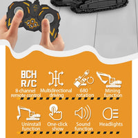 RC Car Children Toys Remote Control Car Toys For Boys Radio Control Excavator Dump Truck Bulldozer Electric car Kids Toys Gift