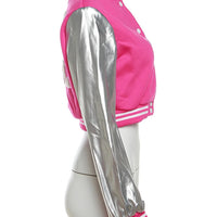 Kliou Letter Shape Patchwork Coats Women Casual Classic Panelled Long Sleeve Single Breasted Croped Jacket Female Street Outwear