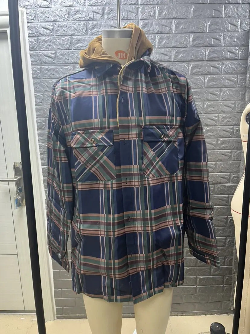 Men's brand winter jacket, casual long-sleeved loose-fitting hooded jacket, high-quality design, warm coat with fashionable hood